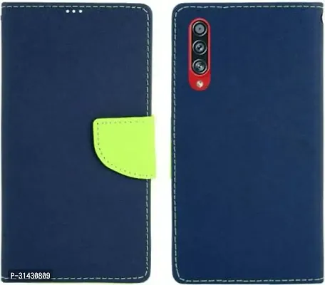 Flip Cover Compatible for Samsung Galaxy A70 Flip Cover Samsung Galaxy A70s Blue-thumb0