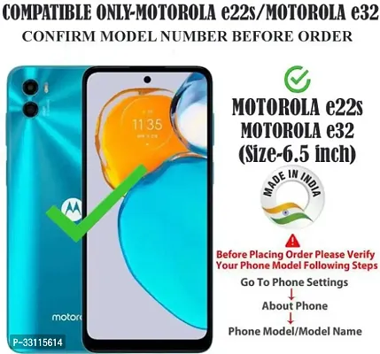 Designer Flip Cover for Motorola E32-thumb2