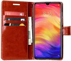 Flip Cover Compatible for Mi Redmi Note 7 Mobile Back Cover Mi  Redmi Note 7s Mobile Back Cover Mi  Redmi Note 7 Pro Flip Cover Stylish Girls Cover Boys Designer Cover Brown-thumb3