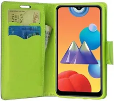 Flip Cover Compatible for Samsung Galaxy A10s Flip Cover Samsung Galaxy M01s Blue-thumb2