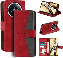 Gladly Flip Cover for Realme Narzo N65 5G, Realme 12X 5G, Realme 12 5G, Realme C65 5G, Realme 13 5G, Realme Narzo 70X 5G flip cover - Red-thumb3