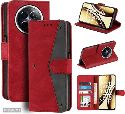 Gladly Flip Cover for Realme Narzo N65 5G, Realme 12X 5G, Realme 12 5G, Realme C65 5G, Realme 13 5G, Realme Narzo 70X 5G flip cover - Red-thumb4