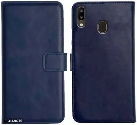 Flip Cover Compatible for Samsung Galaxy A20 Flip Cover Samsung Galaxy A30 Flip Cover Samsung Galaxy M10s Blue