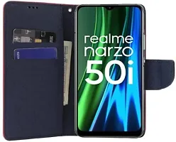 Gladly Flip Cover Compatible for Realme Narzo 50i Back Cover Soft Silicon Tpu Flip Cover Pink-thumb4