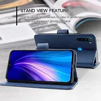 Flip Cover Compatible for Mi Redmi Note 8 Flip Cover Stylish Girls Cover Boys Designer Cover Blue-thumb4