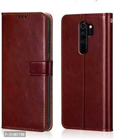 Flip Cover Compatible for Mi Redmi Note 8 Pro Flip Cover Stylish Girls Cover Boys Designer Cover Brown-thumb3