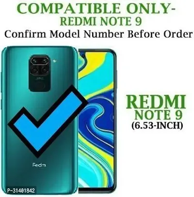 Flip Cover Compatible for Mi Redmi Note 9 Flip Cover Stylish Girls Cover Boys Designer Cover Blue-thumb2