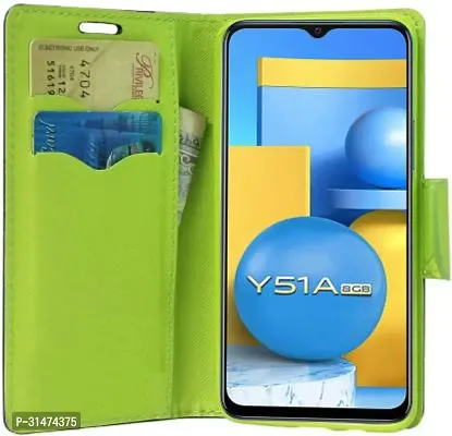 Gladly Flip Cover Compatible for Vivo Y51 2020 Flip Cover Vivo Y51A Flip Cover Vivo Y31 Flip Cover Vivo Y53s Flip Cover Vivo Y51 2021 Flip Cover Vivo Y31 2021 Blue-thumb3