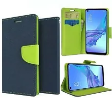 Gladly Flip Cover Compatible for  Oppo A33 Flip Cover Oppo A33 2020 Blue-thumb2