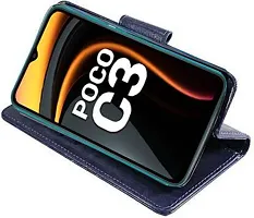 Flip Cover Compatible for POCO C3-thumb3