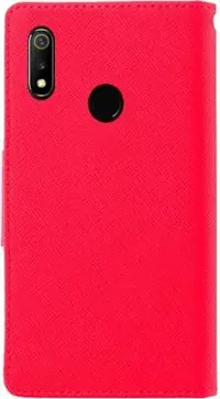 Gladly Flip Cover Compatible for Realme 3::Realme 3i Back Cover Soft Silicon Tpu Flip Cover Pink-thumb4