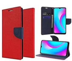 Flip Cover Compatible for Realme C15 Red-thumb2