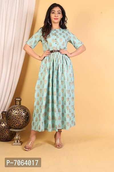 Trendy Stylish Women Kurta With Belt-thumb0