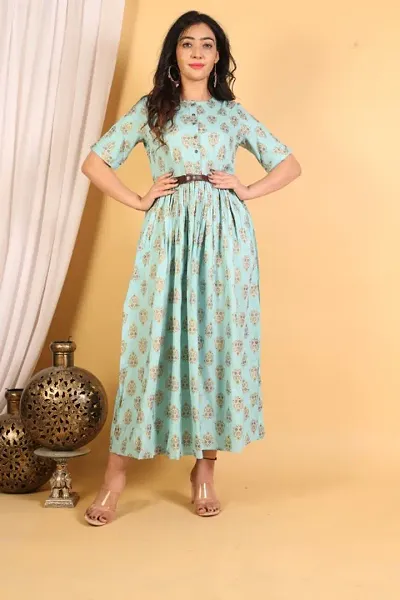 Trendy Stylish Women Kurta With Belt