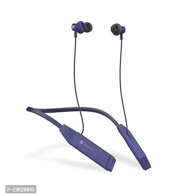 Wireless Bluetooth 5.2 Headset with Mic, ENC Noise Cancelling, Upto 30Hrs Playtime, Fast Charging Type C Neckband, Voice Assistant, and in-line Controls (Blue)