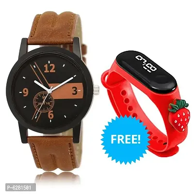 Stylish Synthetic Leather Watches For Women- Pack Of 2