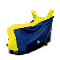 DUFFEL?-Two Wheeler Body Cover Used for Royal Enfi Bullet 350 Cover Dust Proof/UV Protection/ Indoor/Outdoor and Parking (Yellow Color)-thumb3