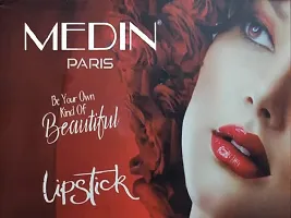 Medin Paris super matte lipstick cosmetics makeup combo set of 1 (orange)-thumb1