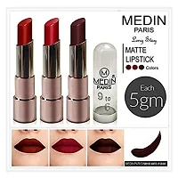 Medin Paris copper Body matte lipstick cosmetics makeup combo set of 6 color (red brown baby pink maroon pink skin brown orange)-thumb2