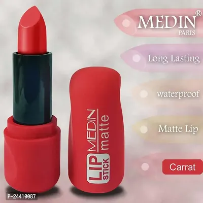 Medin Paris super matte lipstick cosmetics makeup combo set of 1 (Carrot)-thumb2