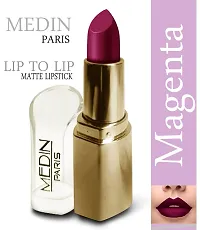 Medin Paris triangle lip to lip Matte lipsticks set of 1 (Magenta)-thumb1