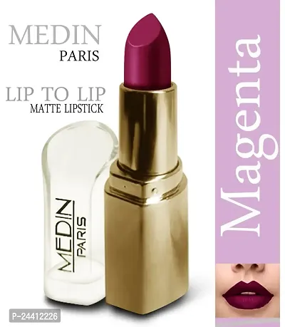 Medin Paris triangle lip to lip Matte lipsticks set of 1 (Magenta)-thumb2