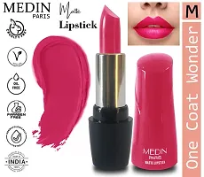 Medin Paris Ultra Hd Elegant Colors Matte Lipstick Cosmetics Makeup set of 4 (pink brown pink l pink l carrat)-thumb1