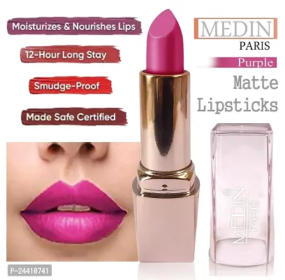 Medin Paris Girls Special Transfer Proof My Look matte Lipstick set 3 (red baby pink Purple)-thumb3