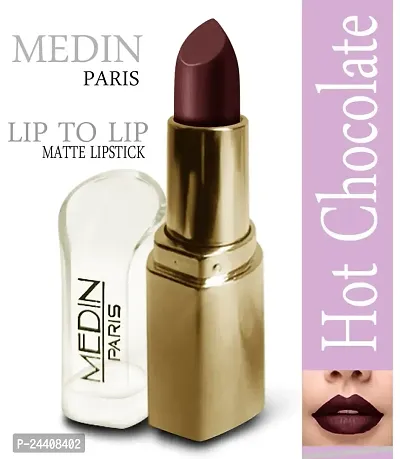 Medin Paris triangle lip to lip Matte lipsticks set of 1 (Hot Chocolate)-thumb2