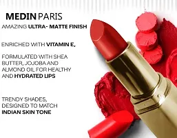 Medin Paris triangle lip to lip Matte lipsticks set of 1 (Red)-thumb1