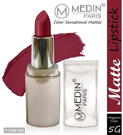 Medin Paris New Sensational Matt Matte LIPSTICK Combo set of 2 (Magenta Voilet)-thumb3