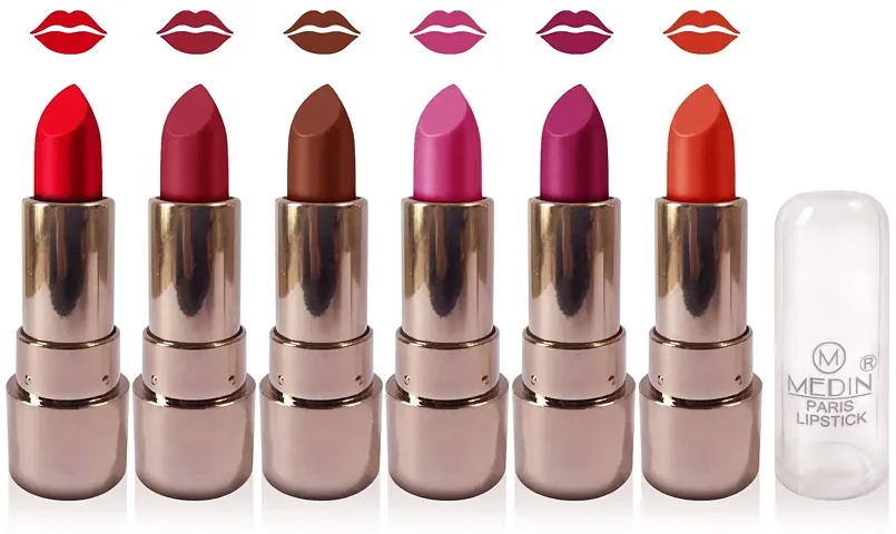 Medin Paris copper Body matte lipstick cosmetics makeup combo set of 6 color