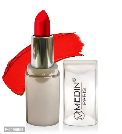 Medin Paris New Sensational Matt Matte LIPSTICK Combo set of 1 (Hot Red)