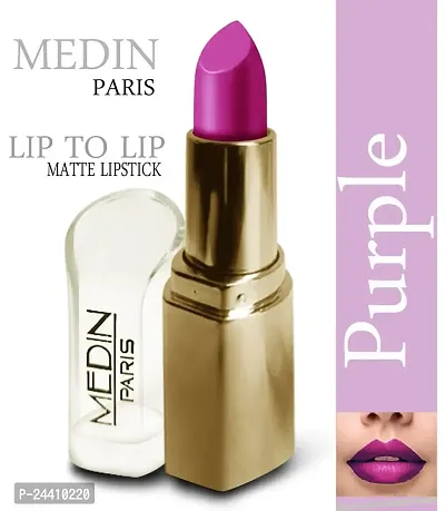 Medin Paris triangle lip to lip Matte lipsticks set of 1 (Purple)-thumb2