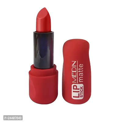 Medin Paris super matte lipstick cosmetics makeup combo set of 1 (red)