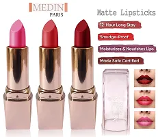 Medin Paris Girls Special Transfer Proof My Look matte Lipstick set 3 (pink maroon carrat)-thumb1