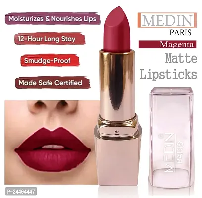 Medin Paris Girls Special Transfer Proof My Look matte Lipstick set 3 (Pink magenta violet)-thumb5