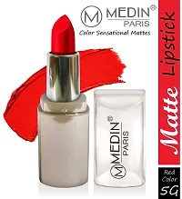 Medin Paris New Sensational Matt Matte LIPSTICK Combo set of 1 (Hot Red)-thumb1