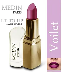 Medin Paris triangle lip to lip Matte lipsticks set of 1 (Voilet)-thumb1