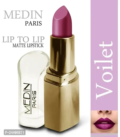 Medin Paris triangle lip to lip Matte lipsticks set of 1 (Voilet)-thumb2