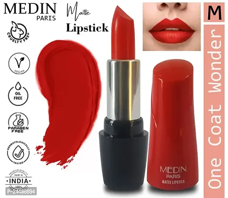 Medin Paris Ultra Hd Elegant Colors Matte Lipstick Cosmetics Makeup set of 4 (brown red pink orange)-thumb4