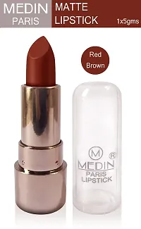 Medin Paris copper Body matte lipstick cosmetics makeup combo set of 6 color (red brown magenta pink purple skin brown hot chocolate)-thumb3