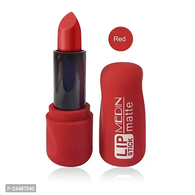 Medin Paris super matte lipstick cosmetics makeup combo set of 1 (red)-thumb3