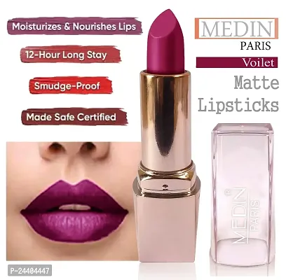 Medin Paris Girls Special Transfer Proof My Look matte Lipstick set 3 (Pink magenta violet)-thumb3