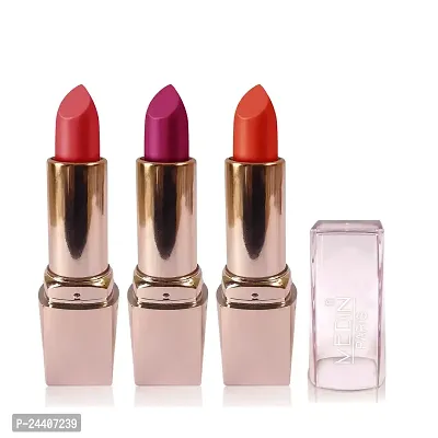 Medin Paris Girls Special Transfer Proof My Look matte Lipstick set 3 Carrat voilet orange)-thumb0