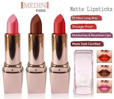 Medin Paris Girls Special Transfer Proof My Look matte Lipstick set 3 (d orange Baby Pink brown copy)-thumb1