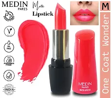 Medin Paris Ultra Hd Elegant Colors Matte Lipstick Cosmetics Makeup set of 4 (pink brown pink l pink l carrat)-thumb2