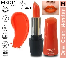 Medin Paris Ultra Hd Elegant Colors Matte Lipstick Cosmetics Makeup set of 4 (brown red pink orange)-thumb4