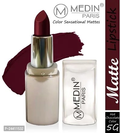 Medin Paris New Sensational Matt Matte LIPSTICK Combo set of 2 (Hot Chocolate Voilet)-thumb3