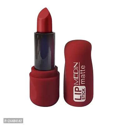 Medin Paris super matte lipstick cosmetics makeup combo set of 1 (L Maroon)